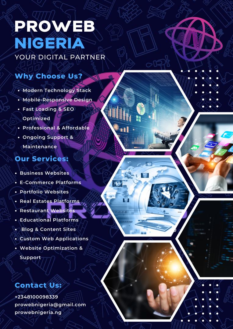 ProWeb Nigeria - Technology Stack & Innovation